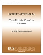 Three Pieces for Chanukah: 2. Maoz Tzur SATB choral sheet music cover